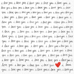 Boston International IHR 3-Ply Paper Napkins, 20-Count Cocktail Size, Handwritten Heart