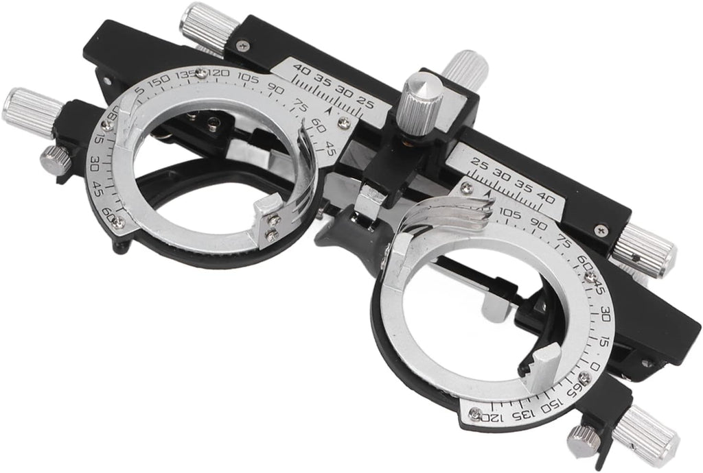 Optical Trial Lens Frame, Adjustable PD Alloy Frame, Lightweight Design for Ophthalmology, School Health Care, Optometry Testing