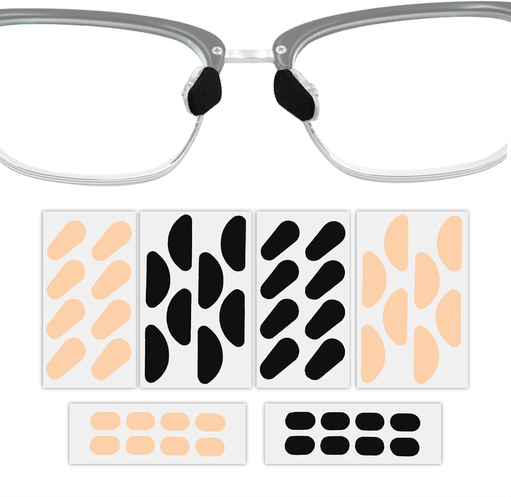 EVA Foam Nose Pads for Glasses, 24 Pairs Non Slip and Hypoallergenic Replacement Pads, Ultra Soft and Lightweight Cushions for Eyeglasses,Sunglasses