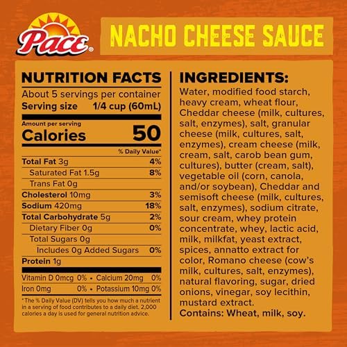 Pace Mild Nacho Cheese Sauce, 10.5 oz (12 Count)