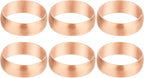PATIKIL 19mm Tube OD Compression Sleeves Ferrules, 6pcs Copper Ferrule Fitting Compression Fitting Assortment Kit for Air Water Gas