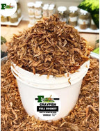 Crayfish, dried whole, tasty and clean (1, Full Paint Bucket Size (22.40oz)