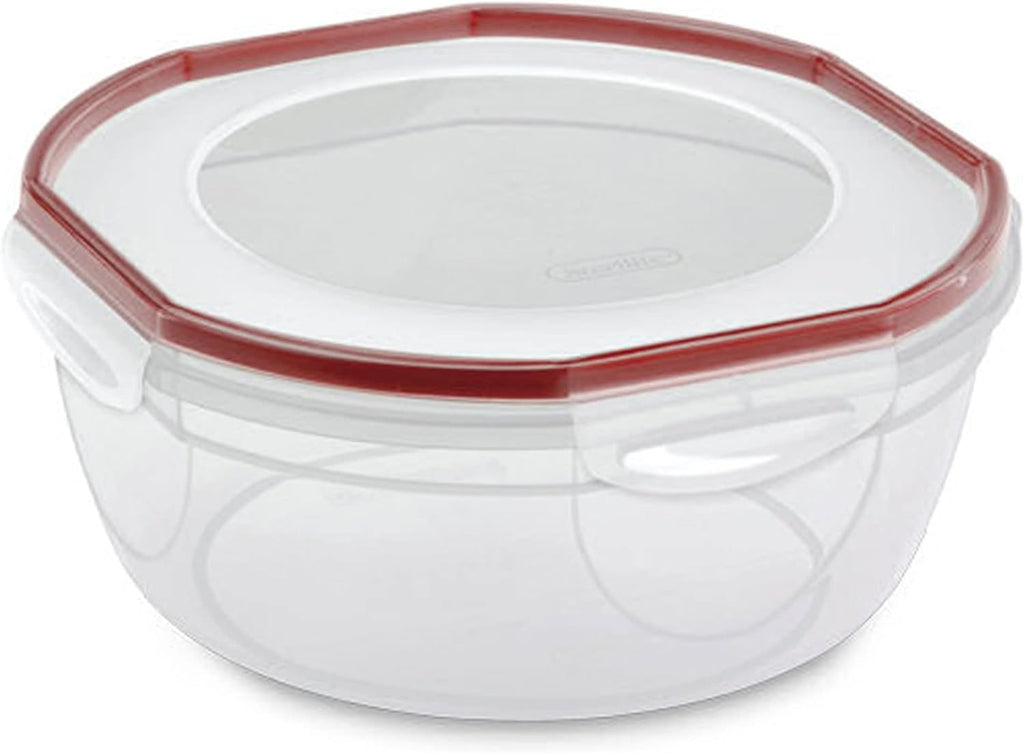 Sterilite Rocket Red Ultra Seal Latching Bowl, 4.7 Quart