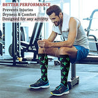 CHARMKING 6 Pairs-Compression Socks for Women & Men Circulation Best Support for Nurses, Running, Athletic,Flight Travel