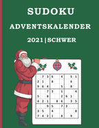 Sudoku Adventskalender 2021: XXL Rätsel Weihnachtskalender mit insgesamt 50 schweren Sudokus. Sudoku Rätselheft für Erwachsene, Frauen, Männer und Senioren. Großdruck DIN A4. (German Edition)
