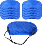 AKOAK 10 Pieces Game Party Sleep Travel Eye Mask, Lightweight Shading Eye Protection Rest Eye Mask, with Nose Pad and Adjustable Strap, Unisex (Dark Blue)