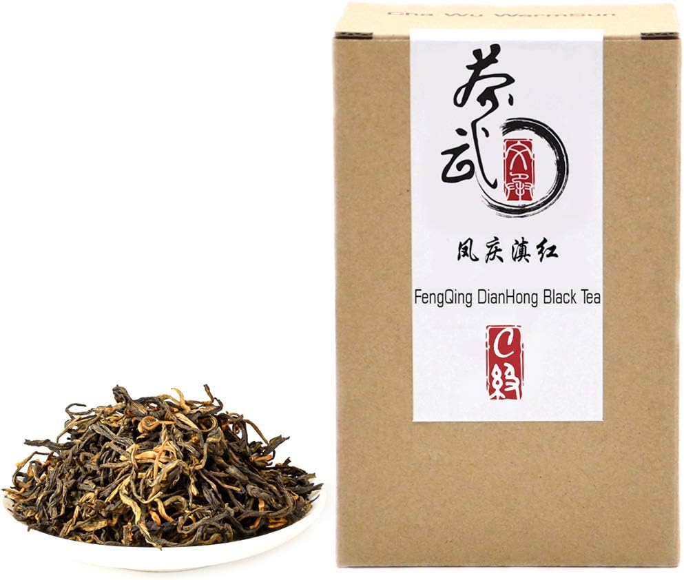 ChaWuWarmSun [C] FengQing DianHong Black Tea,8.8oz/250g,Loose Leaf,YunNan Big Leaf Arbor Tea.