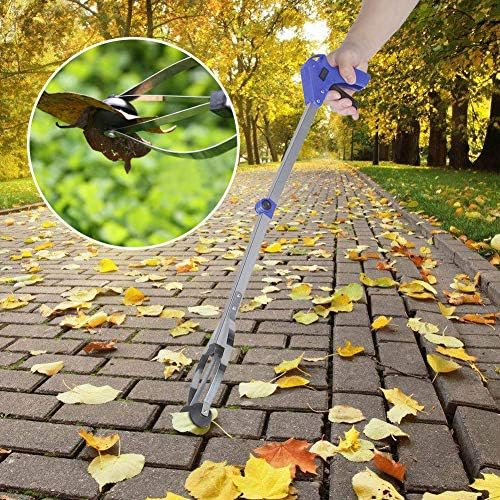 Grabber Reacher Tool, 31.5 Inch Collapsible Lightweight Garbage Grabbers for Seniors, Reach Tool for Garbage Pick Up Stick, Dustpan