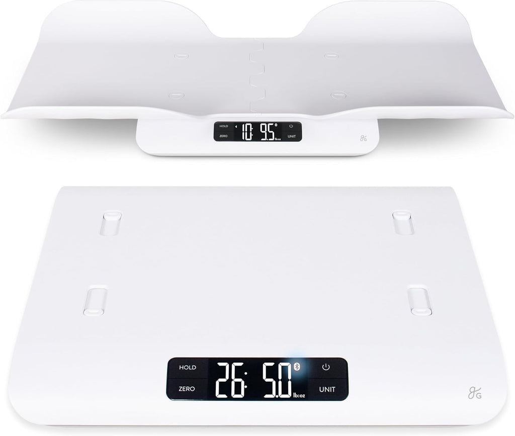 Greater Goods Smart Baby Scale – Bluetooth Digital Infant Scale for Newborns & Toddlers, Automatically Track Growth in gG Baby App, Accurate Even with Movement, 0.1 oz Precision Sensor, 66 lb Capacity