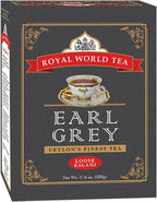 Royal World Loose Leaf Earl Grey Tea – Premium Blend of Bergamot & Ceylon Black Tea – Ideal for London Fog & Iced Drinks – Perfect for Recipes – Sourced from Sri Lanka – Minimal Packaging, 17.6oz