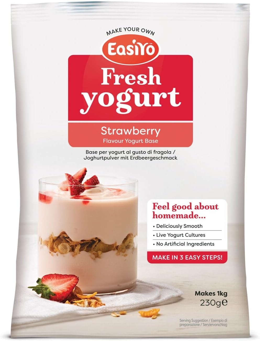 Easiyo Strawberry Yoghurt Mix 230g