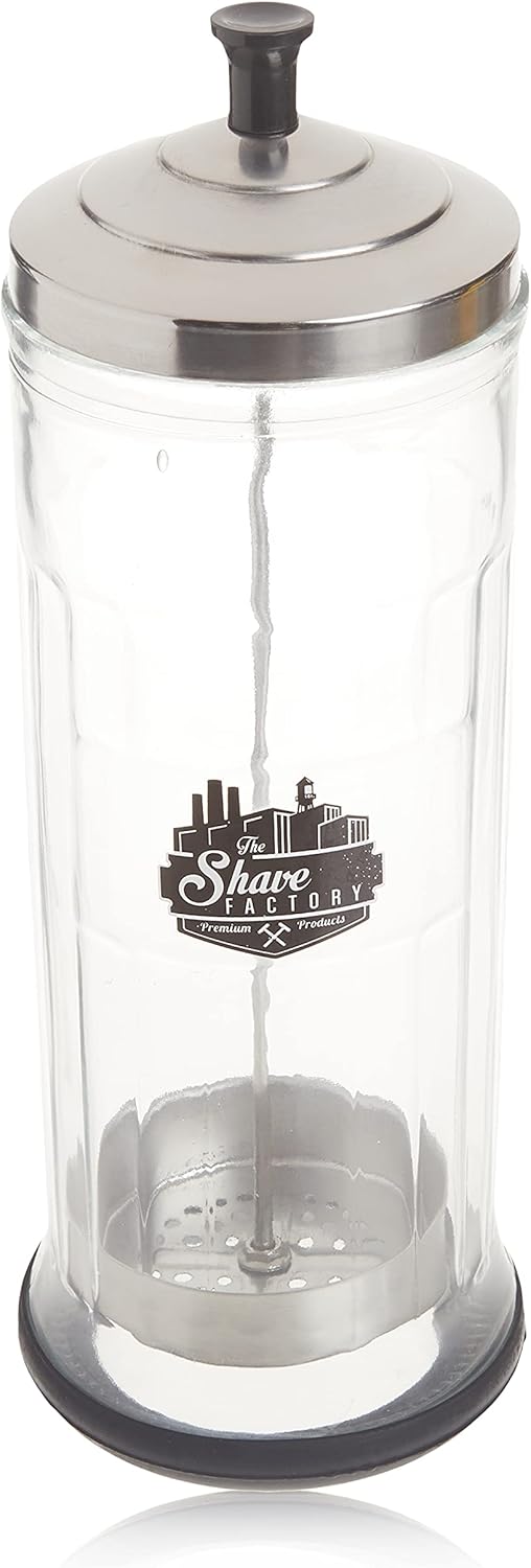 Shaving Factory Professional Grade Disinfectant Jar, Large, 37 Ounce