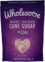 Wholesome Sweeteners, Inc., Organic Cane Sugar, 1 lb. (16 oz) - 454 g(Pack of 2)
