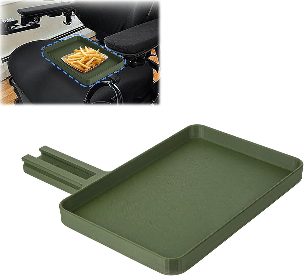Wheelchair Tray for Permobil, Removable Adult Wheelchair Tray Table. Compatible with F5 & F3 for Rail Armrests, 8.46 x 5.71 Inch Surface to Hold Lightweight Items. A Choice for Wheelchair Accessories