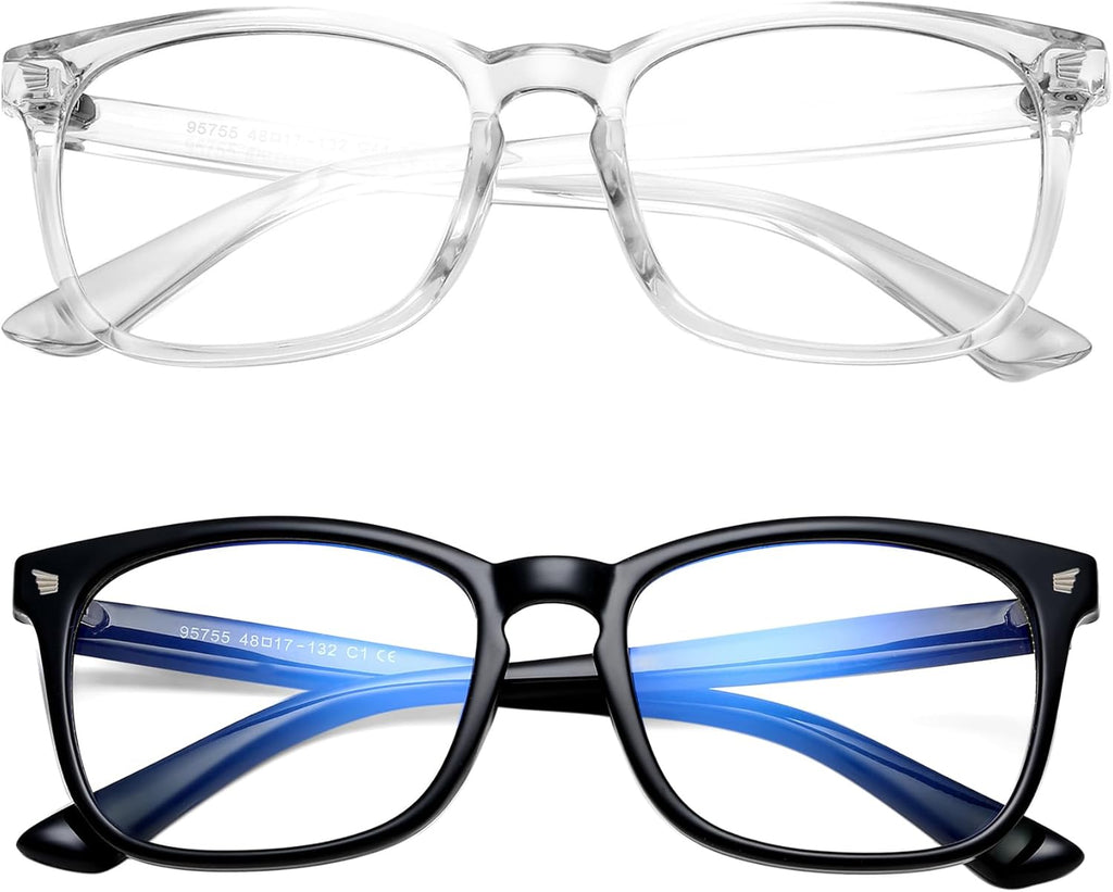Hycredi Kids Blue Light Blocking Glasses for Boys & Girls – Reduce Eye Strain from Screens, Computer, Gaming, TV & Phone
