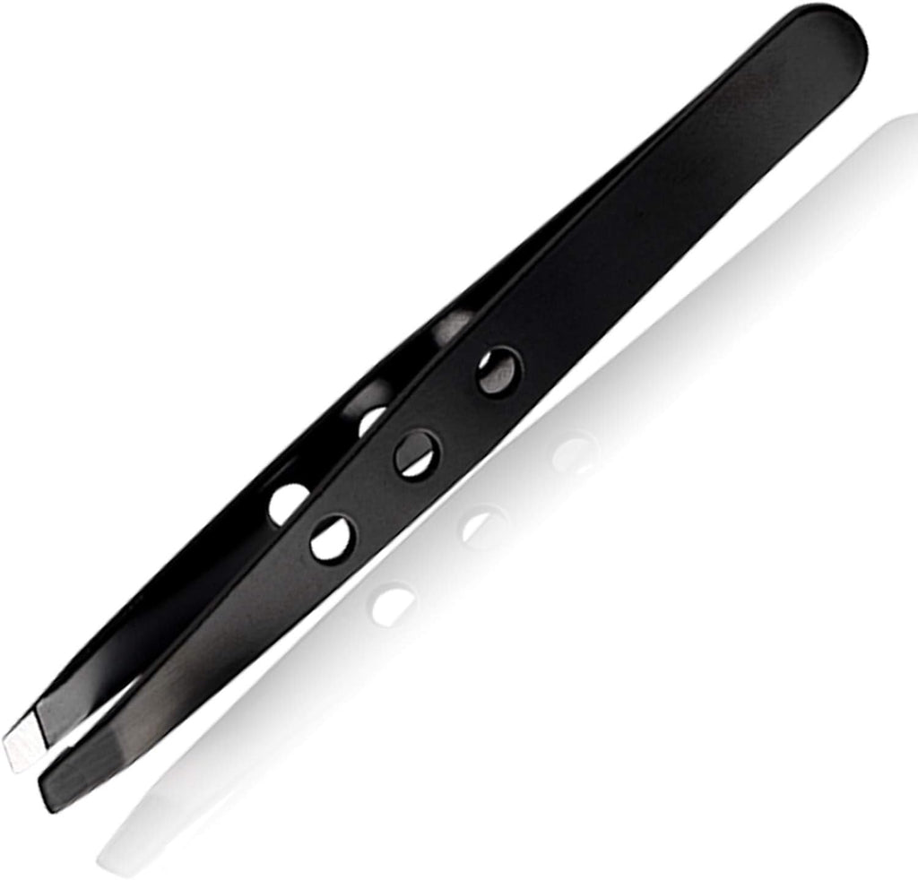 Titania Tweezer Black Oblique, Rustproof, on blister card pack of 1 x 18 g)