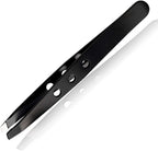 Titania Tweezer Black Oblique, Rustproof, on blister card pack of 1 x 18 g)