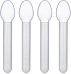 Calibrated Medicine Spoon for Kids, Baby & Toddler - (Pack of 4) - 2 Tsp/10 mL Capacity Plastic Oral Liquid Dose Medication Graduated Dispenser