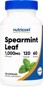 Nutricost Spearmint Leaf (1000mg) 120 Capsules - Spearmint Supplement, GMO-Free, Gluten-Free, 60 Servings