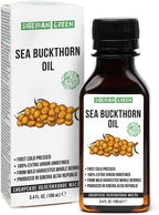 Siberian Sea Buckthorn Oil | 100% Natural Extra Virgin Cold Pressed 100 ml / 3.4 fl oz | Unrefined Raw Vegan | Exclusive Healthy Diet Food Grade