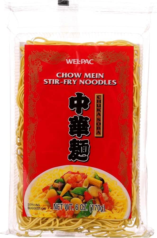 Welpac Chow Mein Stir-Fry Noodles, 6 Ounce (Pack of 12)