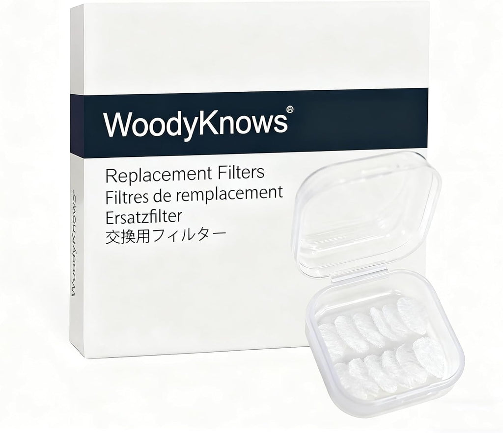 Replacement Filters of WoodyKnows Super-Defense Nasal Filters (Replacement Filter-Narrow 60 Pairs, Small)