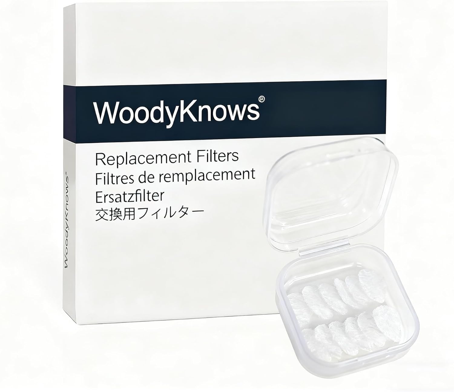 Replacement Filters of WoodyKnows Super-Defense Nasal Filters (Replacement Filter-Narrow 60 Pairs, Small)