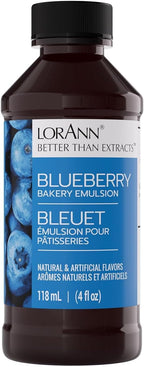 Lorann Oils Blueberry Bakery Emulsion: Realistic Blueberry Flavor, Perfect for Elevating Berry Notes in Baked Goods, Gluten-Free, Keto-Friendly, Blueberry Extract Substitute Essential for Your Kitchen