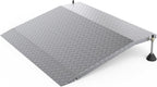 YEEZOO Door Threshold ramp with Adjustable Height for 3.0“ to 6.0" Height Rise, Doorway ramp Threshold for wheelchairs/carts/Walker/Scooter (25.6L*39.4" W, Alloy Iron, 38LBs)