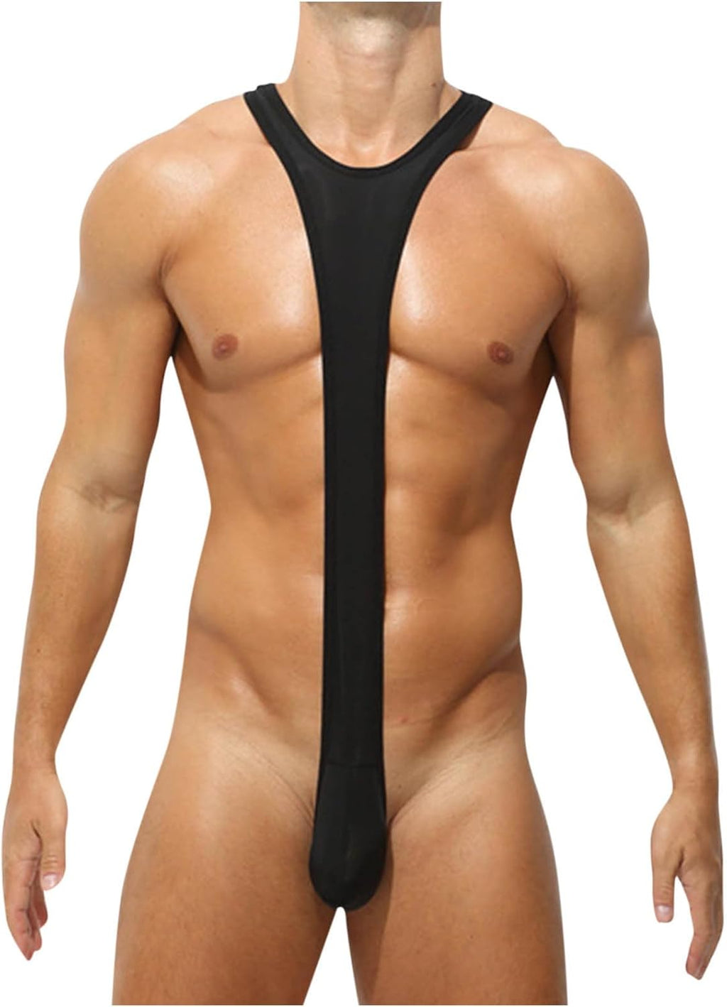 wodceeke Men's Sexy Jockstrap Underwear Leotard Wrestling Singlet Bodysuit Thong Jumpsuits Shapewear Tank Tops