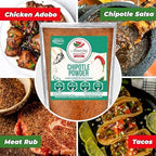 Chipotle Chili Powder Seasoning 1 LB (16oz) – Natural and Premium. Great For Meats, Grilling Rubs, Sauces, Salsa. Medium to High Heat - Sweet & Smoky Flavor. By Amazing Chiles & Spices.