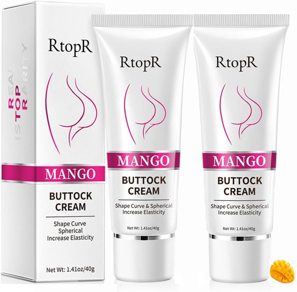2 PCS Sexy Hip Buttock Enlargement Cream, Effective Shaping Eliminate Printing Firming Buttock, Hip Lift Up Butt Skin Enlargement Massage Sexy butt Cream