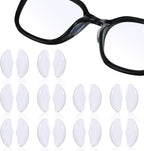 10 Pairs Eyeglass Nose Pads for Glasses Anti-Slip Stick On Silicone Cushions Soft Comfortable Replacement Adhesive Nosepads Reduce Pressure Prevent Slipping for Sunglasses Reading Glass Plastic Frames