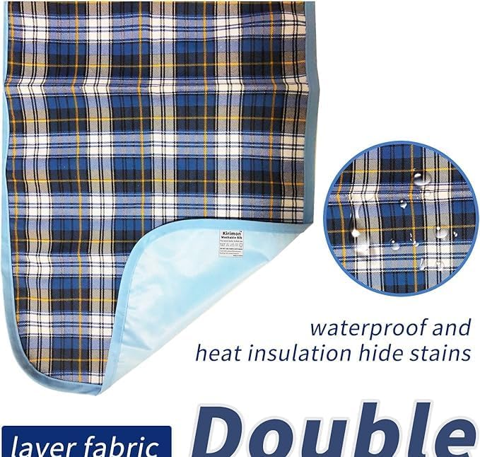 Adult Bibs for Eating,30" x 19.5"Large Feeding Adult Bibs,Reusable Washable Dining Clothing Protectors with Optional Crumb Catcher,Absorbent Apron for Seniors, Elderly or disabled(3 Pack)