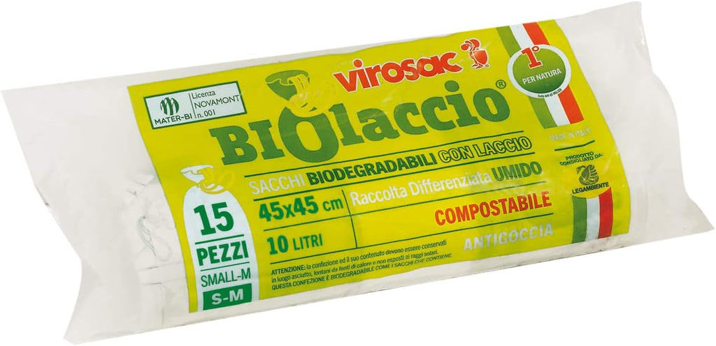 Virosac Biodegradable Waste Bags - Pack of 3 x 110 g