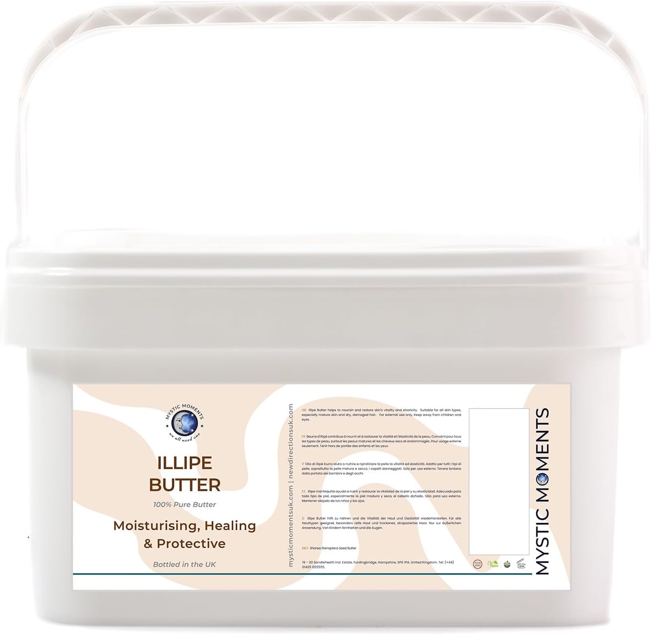 Mystic Moments | Cosmetic Butters | Illipe Butter 5Kg - Pure & Natural Cosmetic Butters Vegan GMO Free