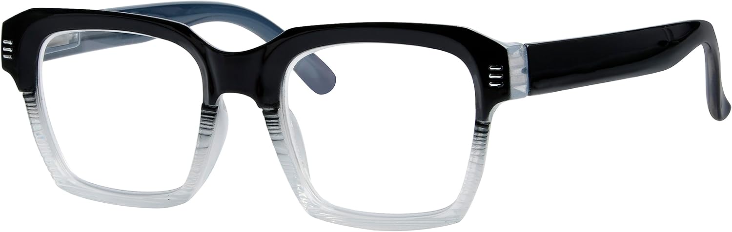 Eyekepper Reading Glasses for Women - Large Frame Ladies Readers - Black +0.75