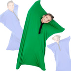 OUTREE Sensory Sock for Kids, 6-9 Years, Medium, 43''×27.5'', Good for Height:43'' - 51'', Full Body Sock Provide Deep Pressure, Sensory Sack for Autistic Children, Body Sockwith A Carrying Bag, Green