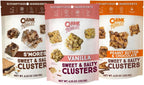 Chunk Nibbles Variety Snack Pack - S'mores, Vanilla, & Peanut Butter Chocolate Clusters - Gourmet Sweet & Salty Treat - Handcrafted, No Artificial Colors - 4.25oz Resealable Pouch (3 Pack)