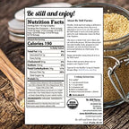Amaranth Grain Organic (4.8 lb) - Amaranto Bulk Ancient Whole Grain Seeds - Great for Cereal, Flour | USA Grown | USDA Certified Organic | Vegan-Friendly | Non-GMO | Gluten Free