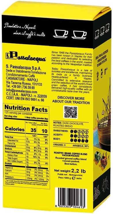 Passalacqua Ibis Redibis 30% Arabica Coffee Beans - Medium Dark Roast