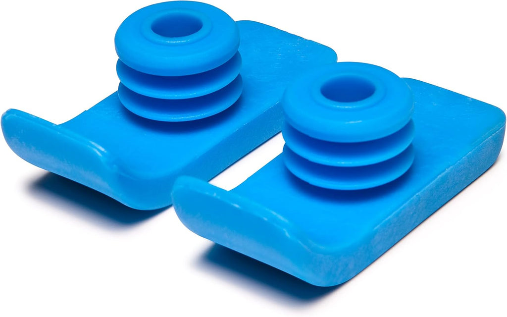 Lumex Walker Glide Skis - Medical Supplies, Rubber Feet for 1" Walkers, 1 Pair, Pack of 2, Blue, 603210B
