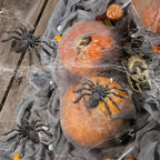Realistic Fake Spiders 2pcs Plastic Spider Figures Tarantula Toys Figurines Spider Cake Toppers Halloween Prank Props Party Decoration