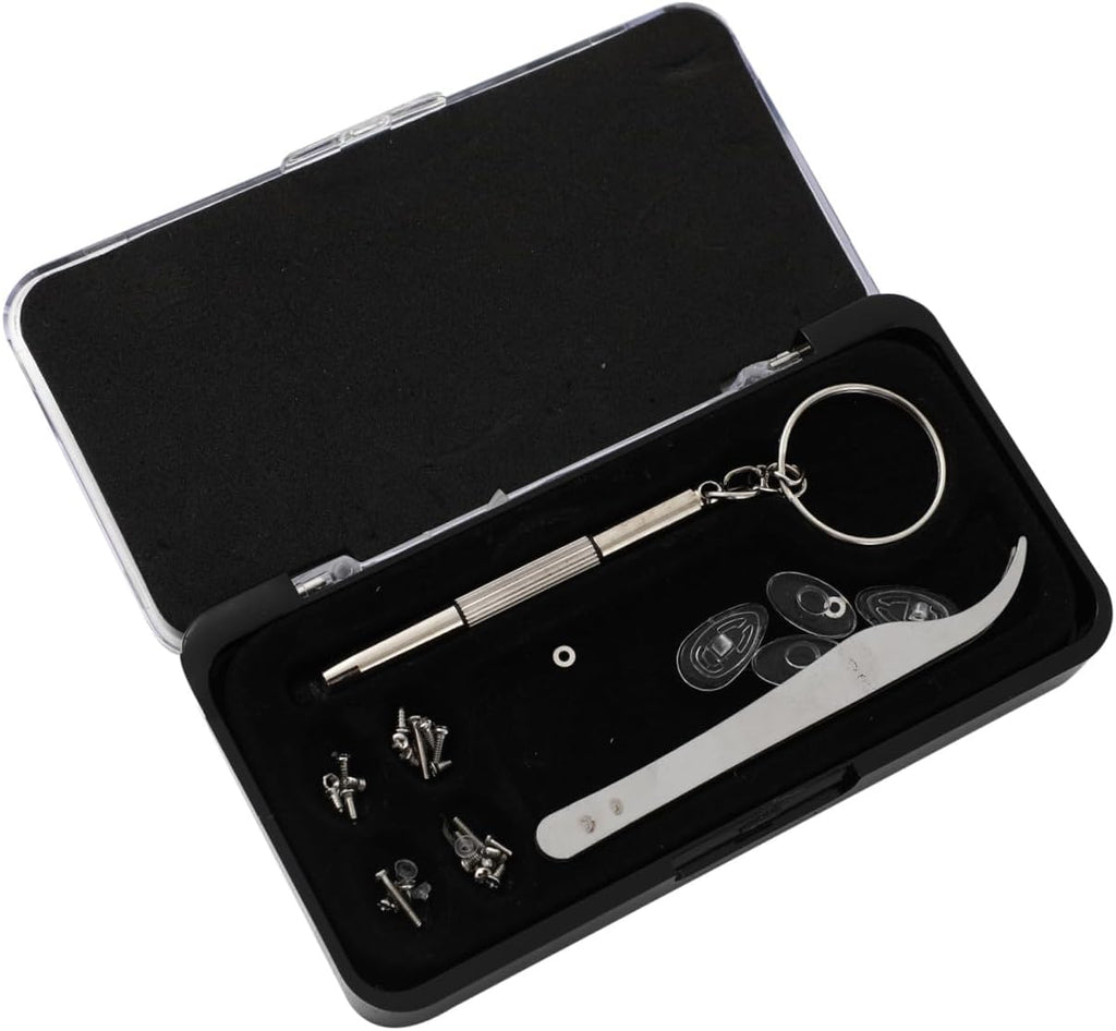 100pcs Eyeglass Repair Kit Precision Screwdriver and Nose Pads for Sunglasses Includes Screws and Accessories for Home Repairs