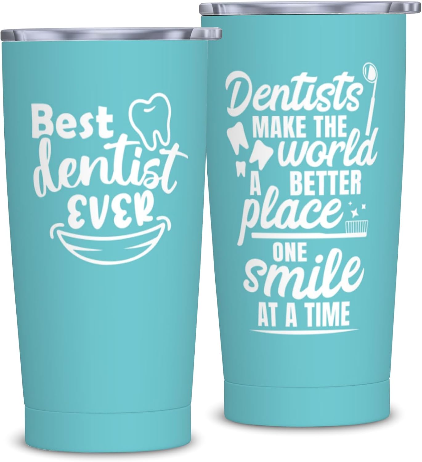 Dentist Christmas Gifts for Women, Best Dentist Gifts, Dentists Appreciation Gift, Dental Gift for Coworker, Funny Dentists Tumbler 20 oz Stainless Steel