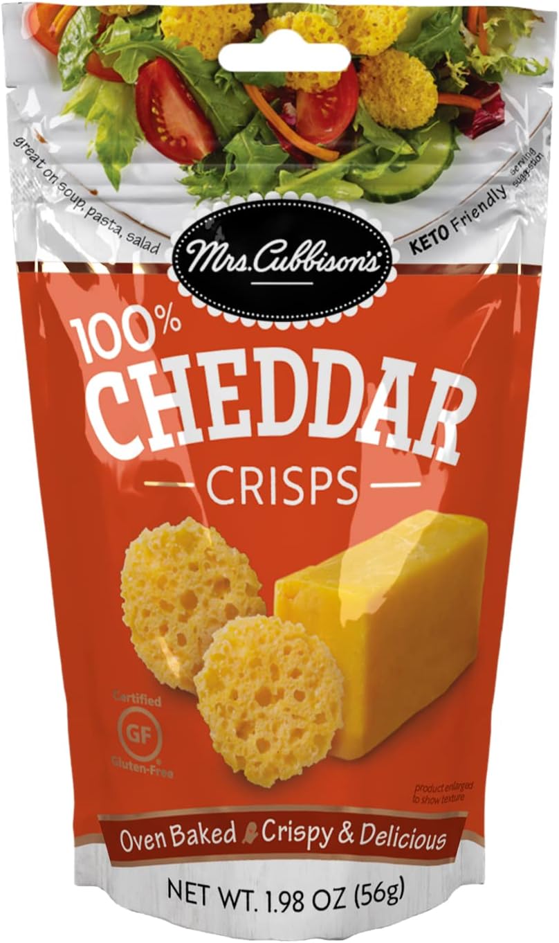 Mrs. Cubbison's Cheese Crisps, Cheddar, Cheddar Cheese Crisps, 1.98 ounce (pack of 1)