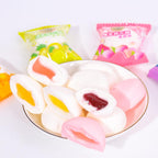 Marshmallows 240g (8.46oz.) Joy Candy Fruit-Flavored Sandwich Marshmallows（Five Flavors Include White Peach, Honey Peach, Pineapple, Blueberry, And Sweet Orange.）