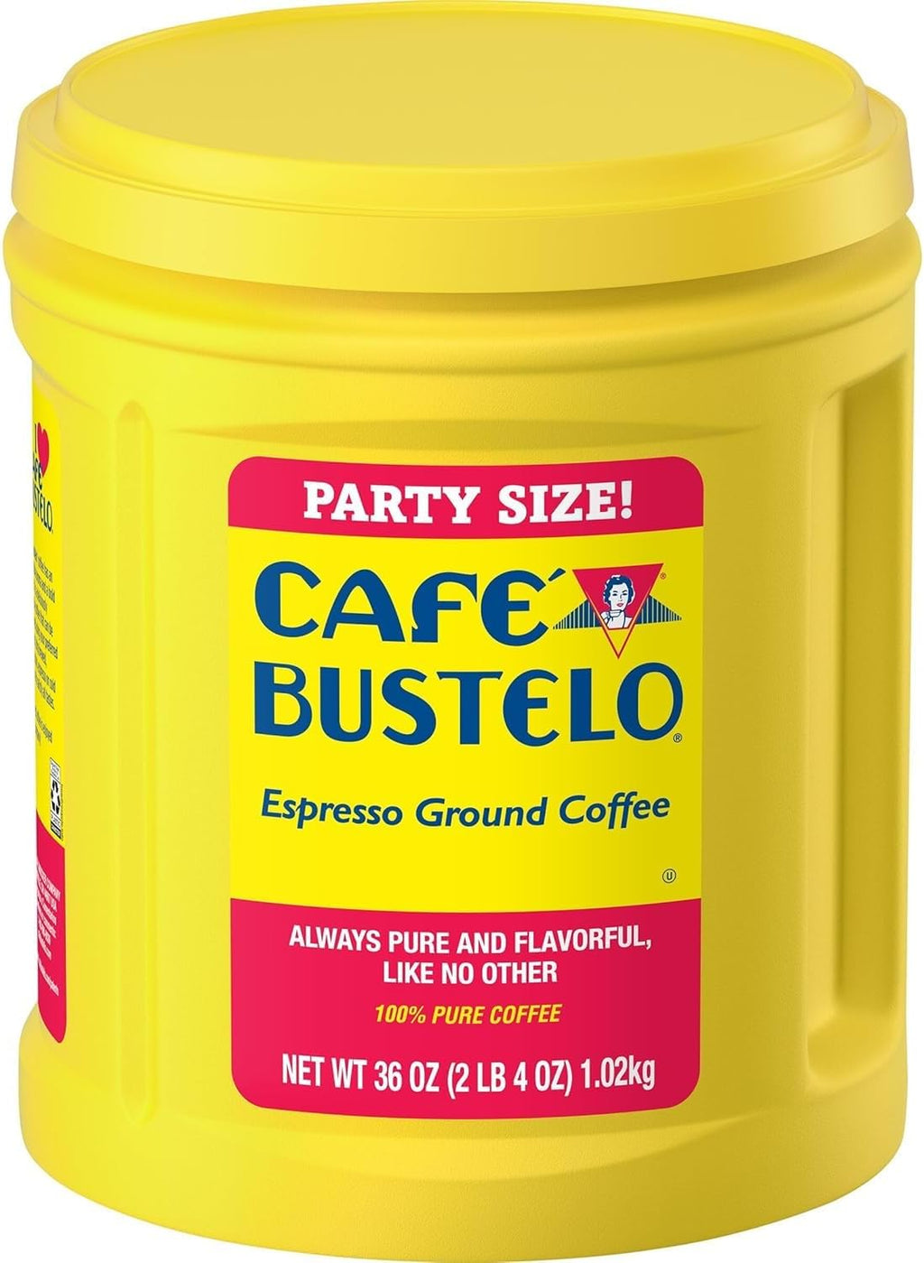 Café Bustelo Espresso Ground Coffee, Dark Roast, 36-Ounce Canister