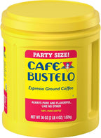 Café Bustelo Espresso Ground Coffee, Dark Roast, 36-Ounce Canister