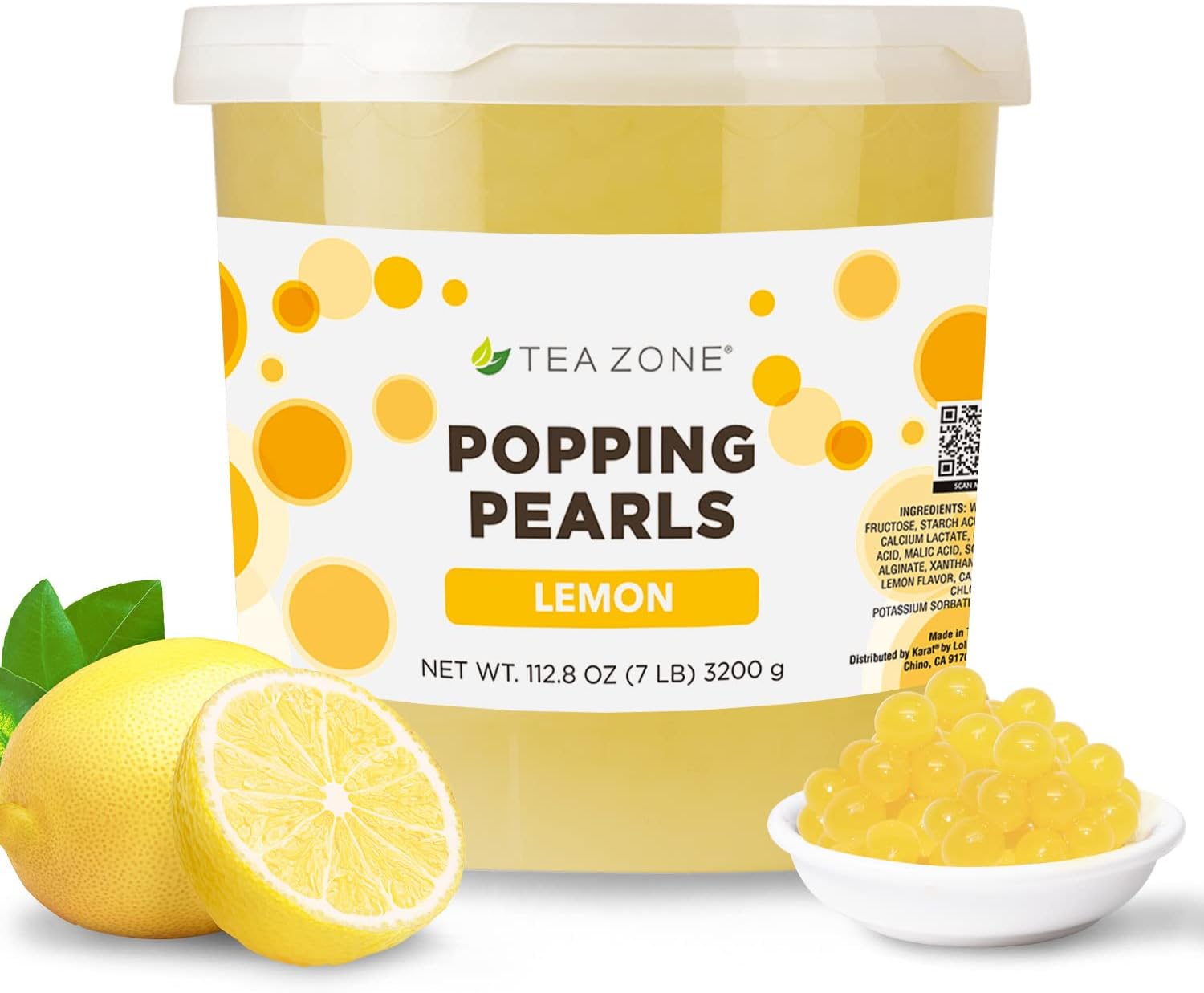 Tea Zone 7 lbs Lemon Popping Pearls